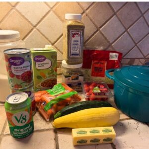 Kits Homemade Veggie Soup ingredients