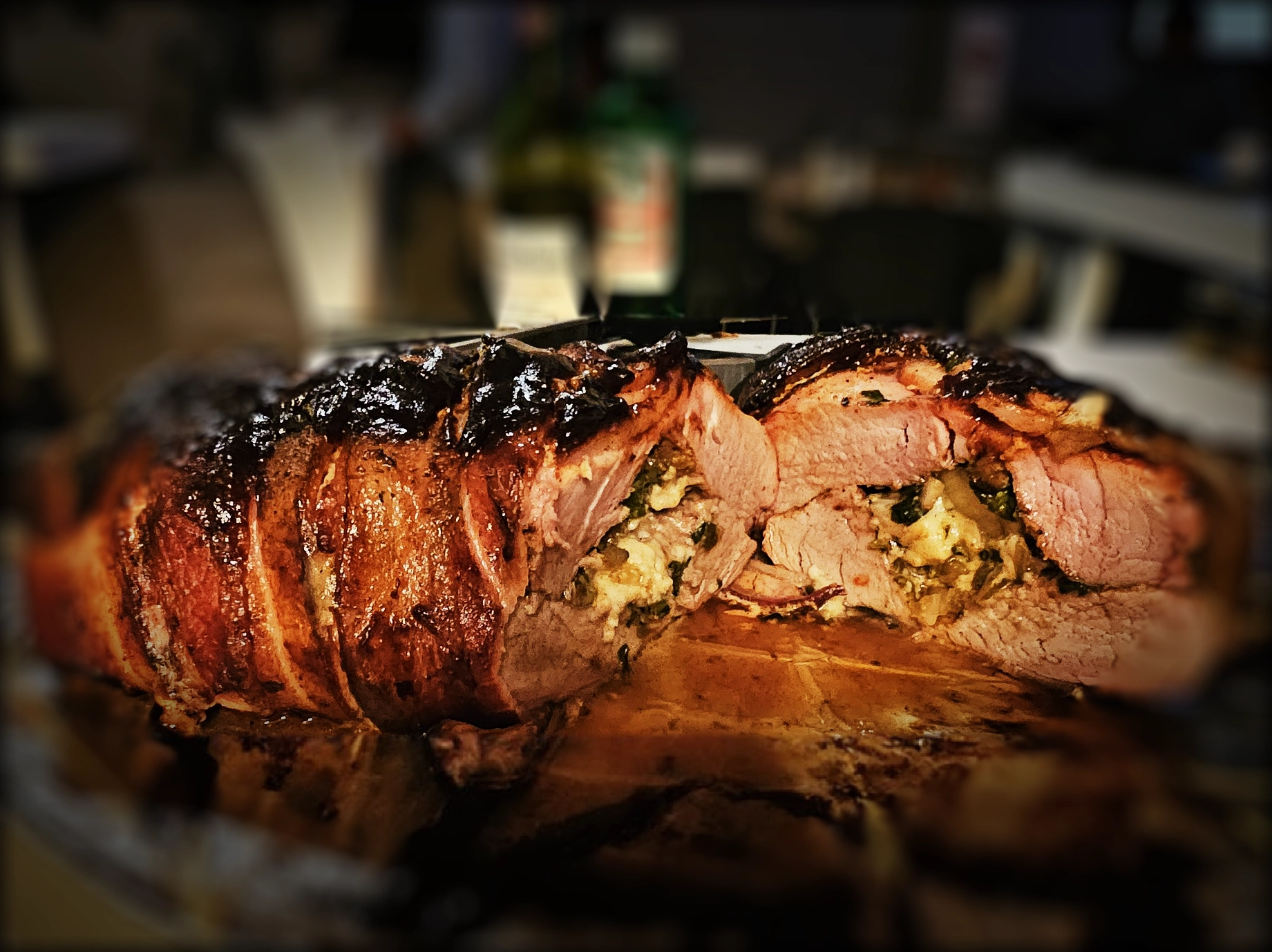 Smoked Stuffed Pork Tenderloin